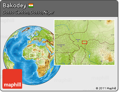Physical Location Map of Bakodey