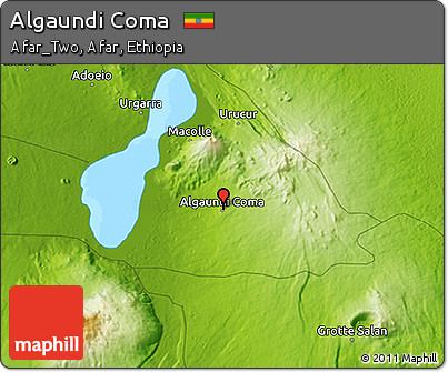 Physical 3D Map of Algaundi Coma