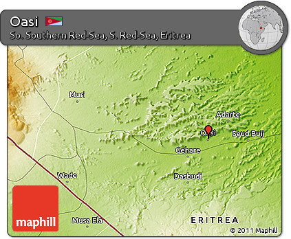 Physical 3D Map of Oasi