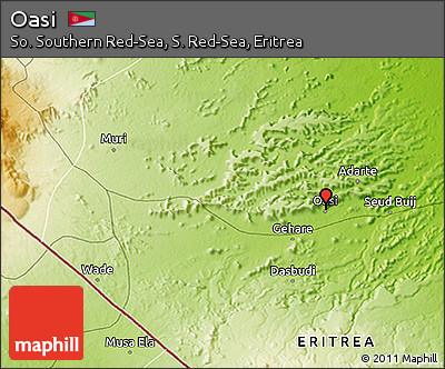 Physical 3D Map of Oasi