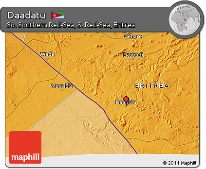 Political 3D Map of Daadatu