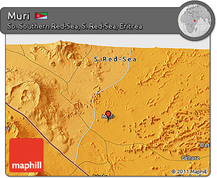 Political 3D Map of Muri