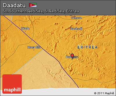 Political 3D Map of Daadatu