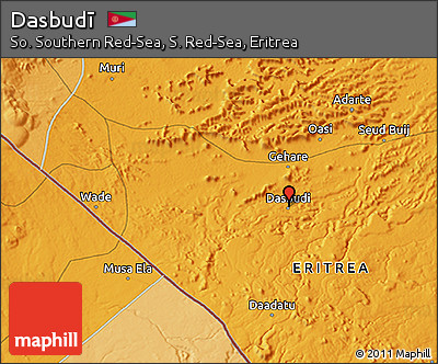 Political 3D Map of Dasbudī