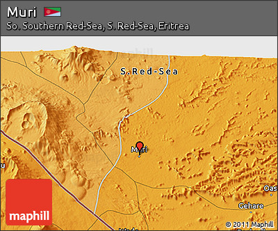 Political 3D Map of Muri