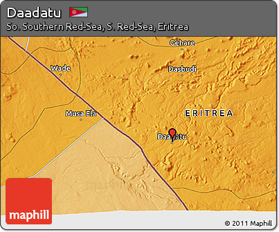 Political 3D Map of Daadatu