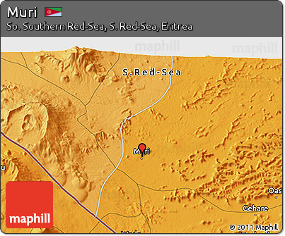 Political 3D Map of Muri