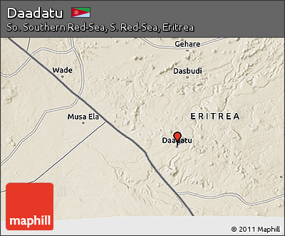 Shaded Relief 3D Map of Daadatu