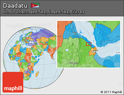 Political Location Map of Daadatu