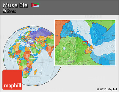 Political Location Map of Musa Ela