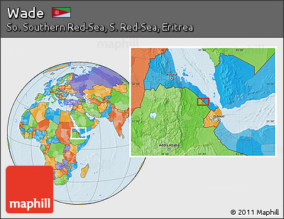 Political Location Map of Wade