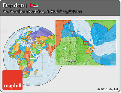 Political Location Map of Daadatu