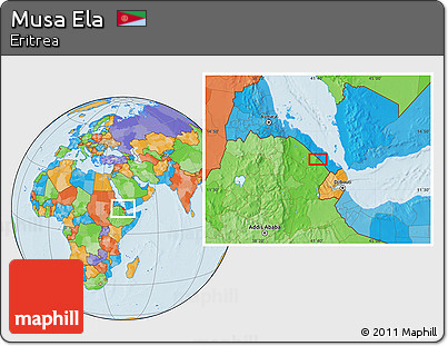 Political Location Map of Musa Ela
