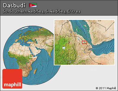 Satellite Location Map of Dasbudī