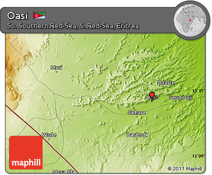 Physical Map of Oasi