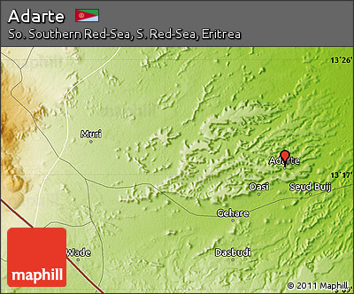 Physical Map of Adarte
