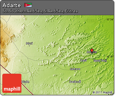 Physical Map of Adarte