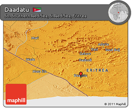 Political Panoramic Map of Daadatu