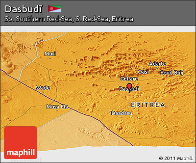 Political Panoramic Map of Dasbudī