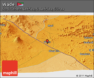 Political Panoramic Map of Wade