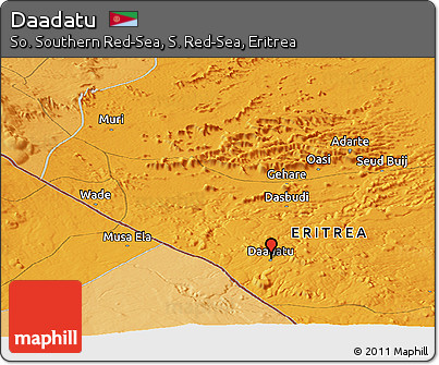 Political Panoramic Map of Daadatu