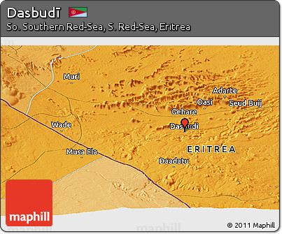 Political Panoramic Map of Dasbudī