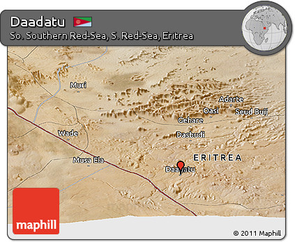 Satellite Panoramic Map of Daadatu