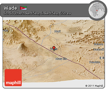 Satellite Panoramic Map of Wade