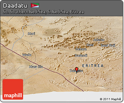 Satellite Panoramic Map of Daadatu
