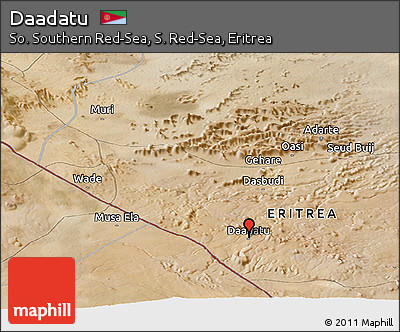 Satellite Panoramic Map of Daadatu