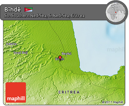 Physical 3D Map of Bīhdē