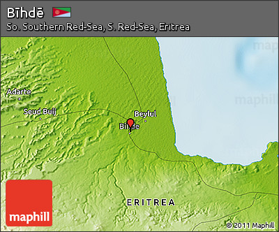 Physical 3D Map of Bīhdē