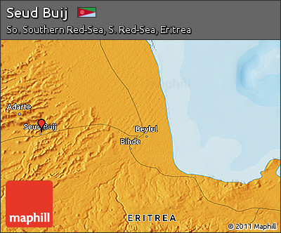 Political 3D Map of Seud Buij