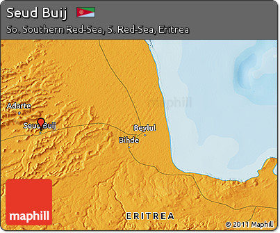 Political 3D Map of Seud Buij