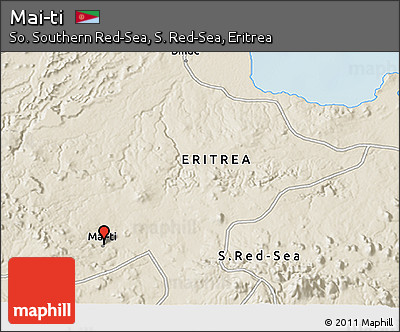 Shaded Relief 3D Map of Mai-ti