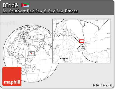 Blank Location Map of Bīhdē