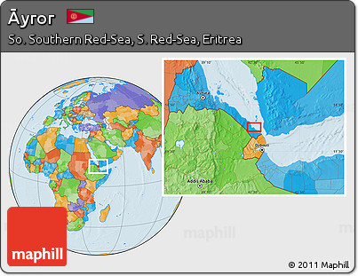 Political Location Map of Āyror