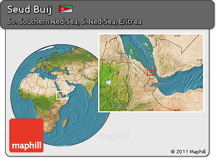 Satellite Location Map of Seud Buij