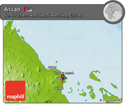Physical Map of Assab