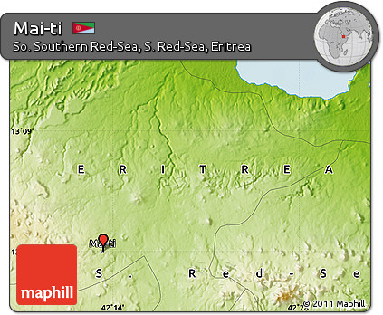 Physical Map of Mai-ti