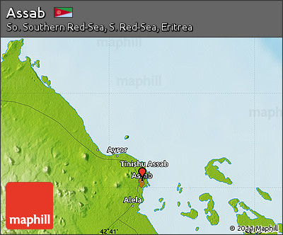 Physical Map of Assab