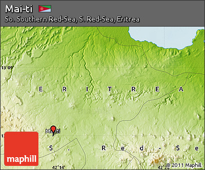 Physical Map of Mai-ti