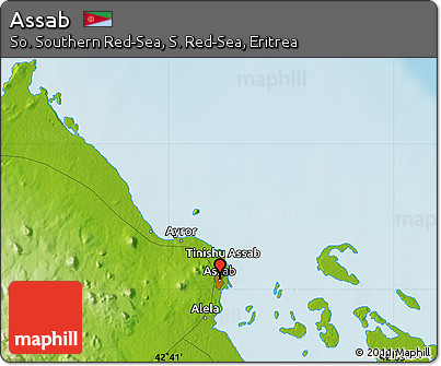 Physical Map of Assab