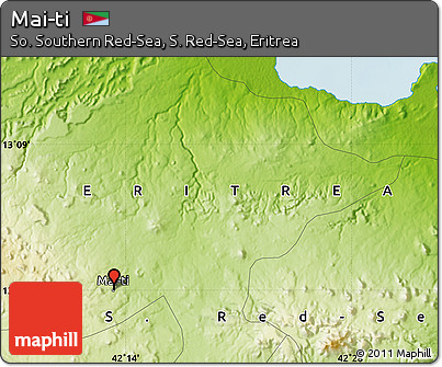 Physical Map of Mai-ti