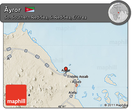 Shaded Relief Map of Āyror