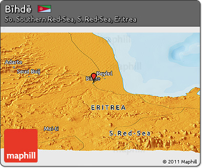 Political Panoramic Map of Bīhdē