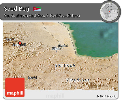 Satellite Panoramic Map of Seud Buij