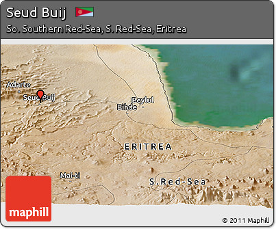 Satellite Panoramic Map of Seud Buij