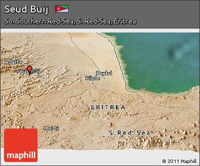 Satellite Panoramic Map of Seud Buij