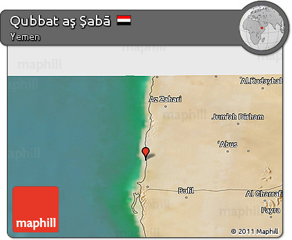 Satellite 3D Map of Qubbat Aş Şabā